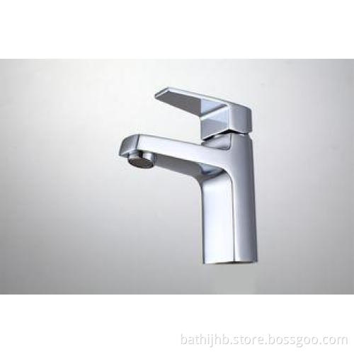 Square Basin Faucets with Ceramic Cartridge , Single Hole D